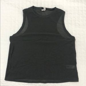 Athleta Micro Mesh Tank Size XXS in Black Olive